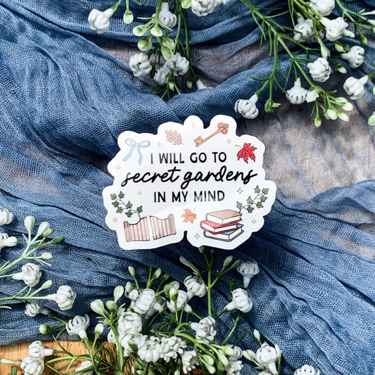 Bookish sticker with design inspired by Taylor Swift's song "I Hate It Here" from TTPD. 