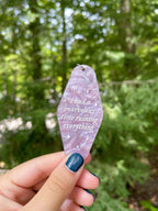 Aesthetic marble acrylic keychain with the lyrics "i had a marvelous time ruining everything" inspired by Taylor Swift's Folklore song "The Last Great American Dynasty". 