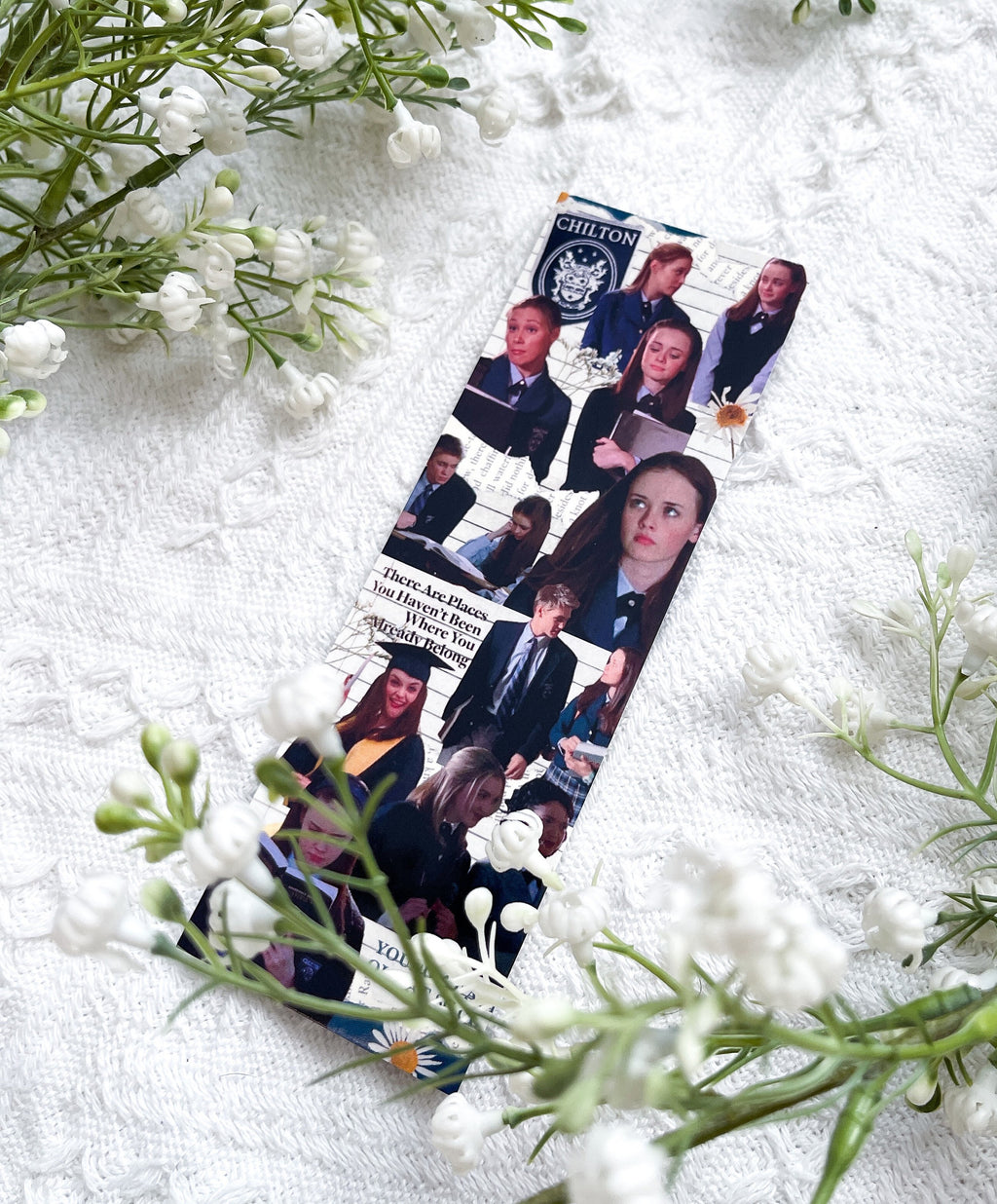 A collage-style bookmark highlighting Rory's experience at Chilton.