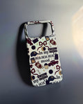 A phone case featuring a collage of various Twilight-inspired designs, with the text "In my hoa hoa hoa mood?"