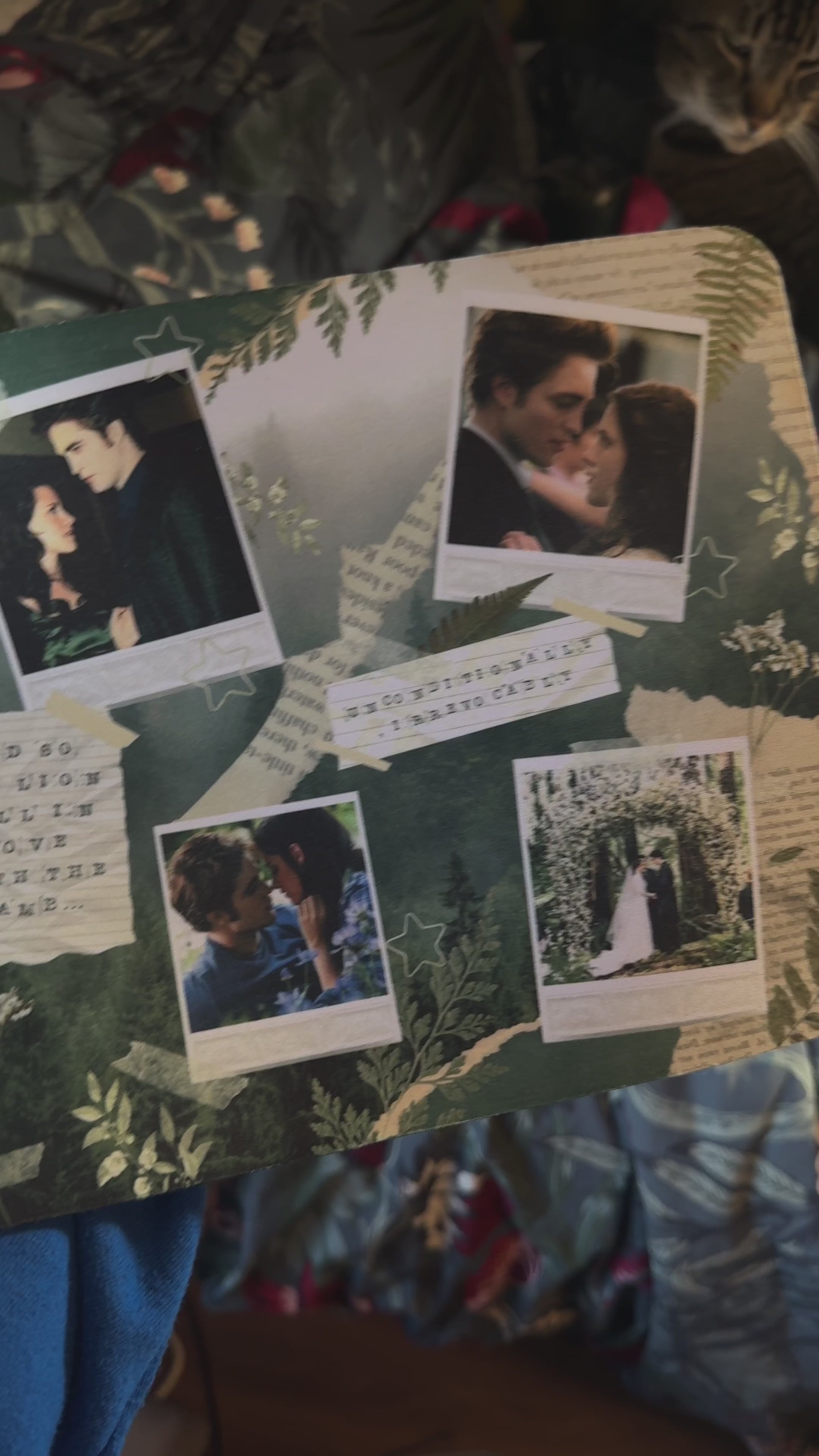 The process of making a sublimation Twilight Inspired mousepad.