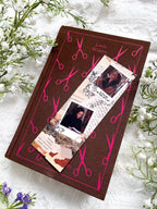 Collage bookmark of Rory Gilmore from the show Gilmore Girls with an overall, neutral fall vibe.