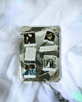 A kindle insert featuring a collage of twilight photos, plant, quotes, etc.